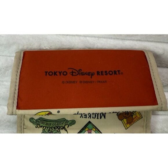 Tokyo Disney Resort Food Pattern Pen Case Pencil Pouch Lunch Bag - Picture 2 of 4
